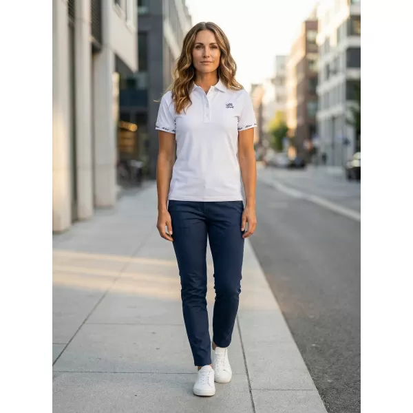  Frauenfunktional T -Shirt mit Premiumkragen ALTISPORT VOJ/ALW000TR05 WEIß 