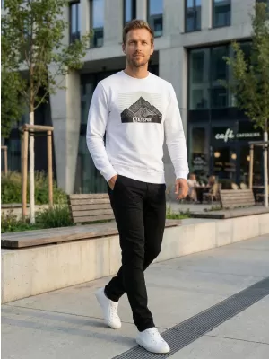 Herren -Sweatshirt ALTISPORT ALM188406 WEIß