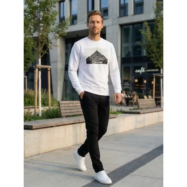  Herren -Sweatshirt ALTISPORT ALM188406 WEIß 