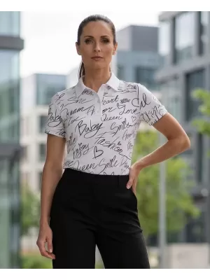 Frauenfunktional T -Shirt mit Premiumkragen ALTISPORT VOJ/ALW084TR05 WEIß