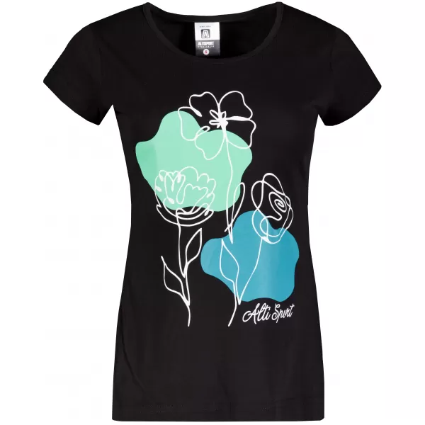  T -Shirt ALTISPORT ALW189122 SCHWARZ -BLUE 
