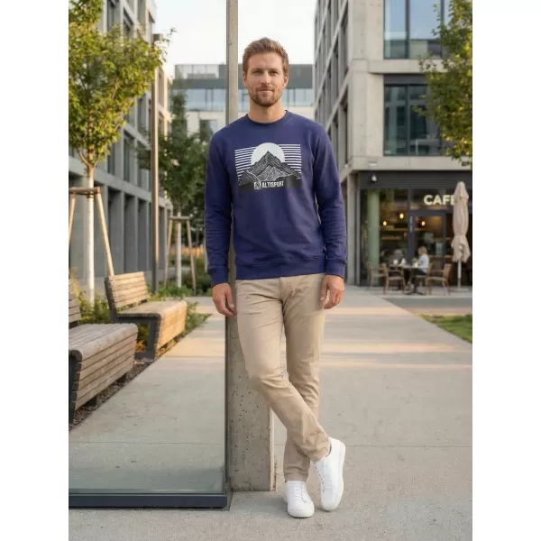  Herren -Sweatshirt ALTISPORT ALM188406 MITTERNACHT 
