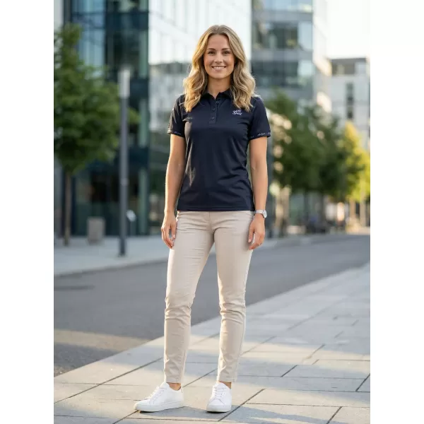  Frauenfunktional T -Shirt mit Premiumkragen ALTISPORT VOJ/ALW000TR05 SCHWARZ 
