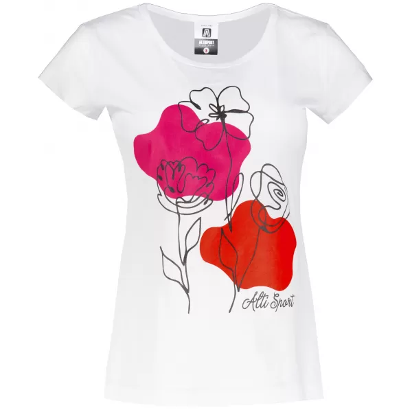  T -Shirt ALTISPORT ALW189122 WEIß/ROSA 