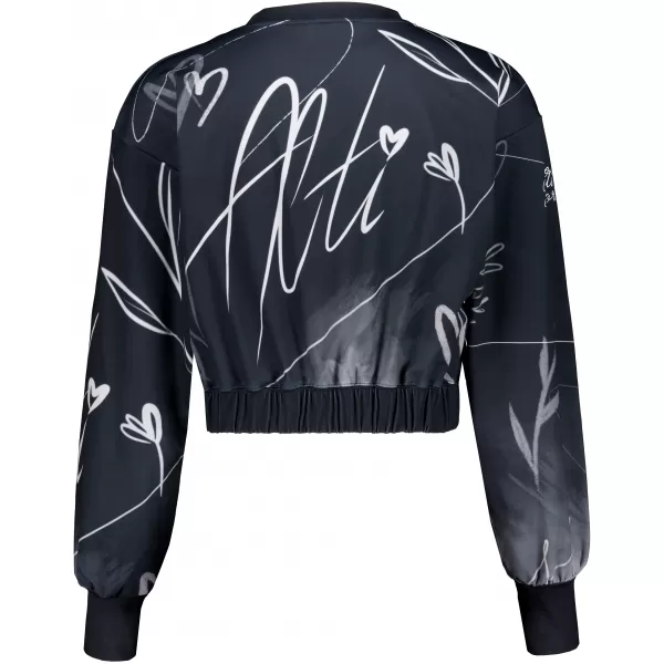  Funktionelle Sweatshirt -Premium von Frauen von Frauen ALTISPORT VOJ/ALW083MI08 SCHWARZ UND WEIß 