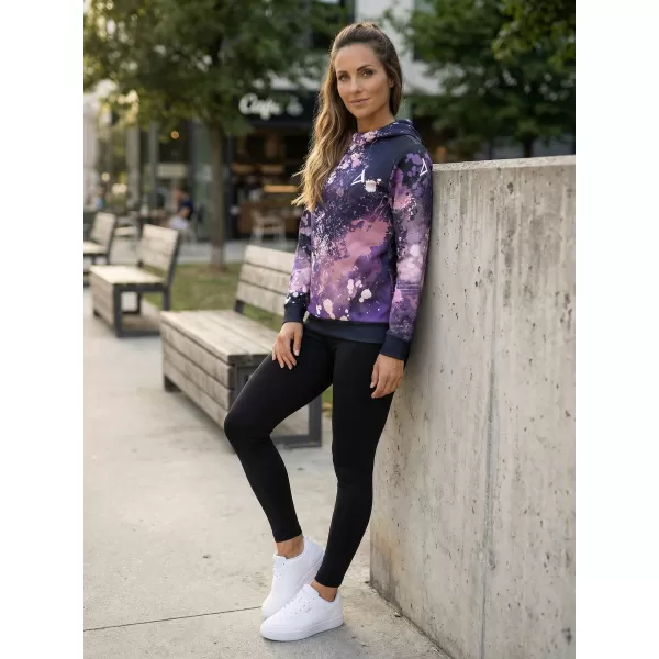  Funktionaler Sweatshirt -Prämie von Frauen ALTISPORT VOJ/ALW055MI01 SCHWARZ -VIOLETT 