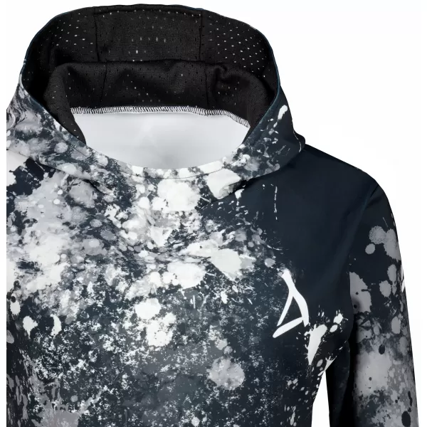  Funktionaler Sweatshirt -Prämie von Frauen ALTISPORT VOJ/ALW055MI01 SCHWARZ UND WEIß 
