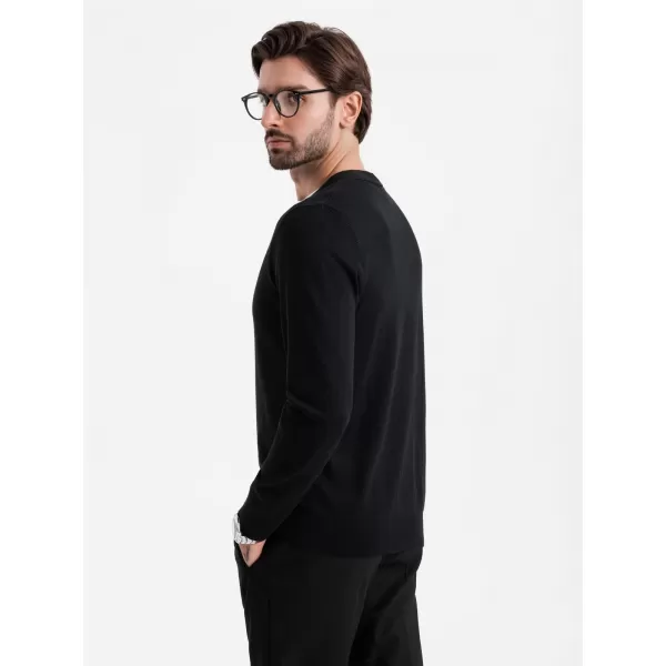  Männliche Strickjacke OMBRE OM-SWCD-0126 SCHWARZ 