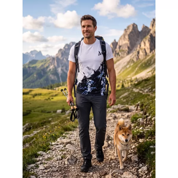  Männer funktionaler T -Shirt Premium Plus ALTISPORT VOJ/ALM059TR02 WEIß 