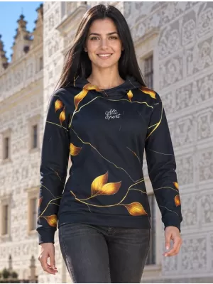 Funktionaler Sweatshirt -Prämie von Frauen ALTISPORT VOJ/ALW097MI01 GOLDBLÄTTER