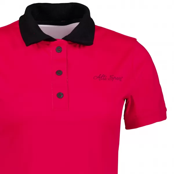  Frauenfunktional T -Shirt mit Premiumkragen ALTISPORT VOJ/ALW075TR05 LEUCHTEND 