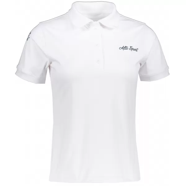  Frauenfunktional T -Shirt mit Premiumkragen ALTISPORT VOJ/ALW075TR05 WEIß 