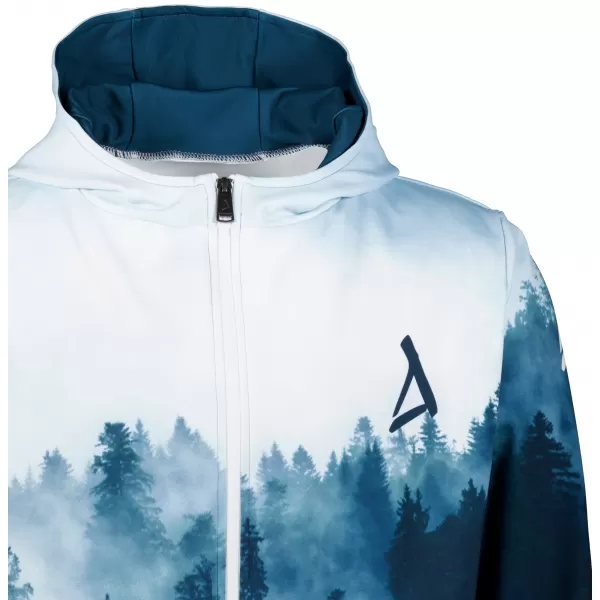  Funktionales Sweatshirt von Männern auf Reißverschlussprämie ALTISPORT VOJ/ALM030MI02 WALD/BLAU 