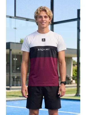 Männer funktionaler T -Shirt Premium Plus ALTISPORT VOJ/ALM051TR02 BURGUND