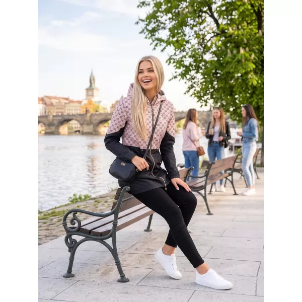  Damenjacke KIXMI UNNI LEICHT BEIGE/SCHWARZ 