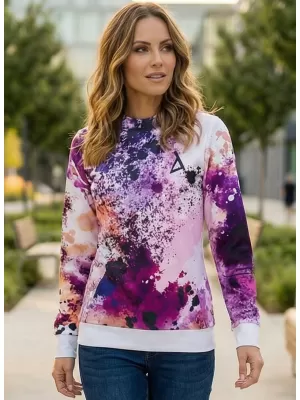 Funktionaler Sweatshirt -Prämie von Frauen ALTISPORT VOJ/ALW055MI01 LILA ORANGE