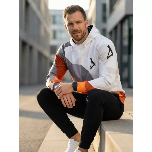 Funktionaler Sweatshirt -Premium von Männern ALTISPORT VOJ/ALM007MI01 ORANGE/GRAU 