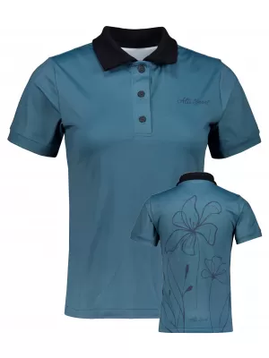 Frauenfunktional T -Shirt mit Premiumkragen ALTISPORT VOJ/ALW075TR05 DUNKEL-PETER