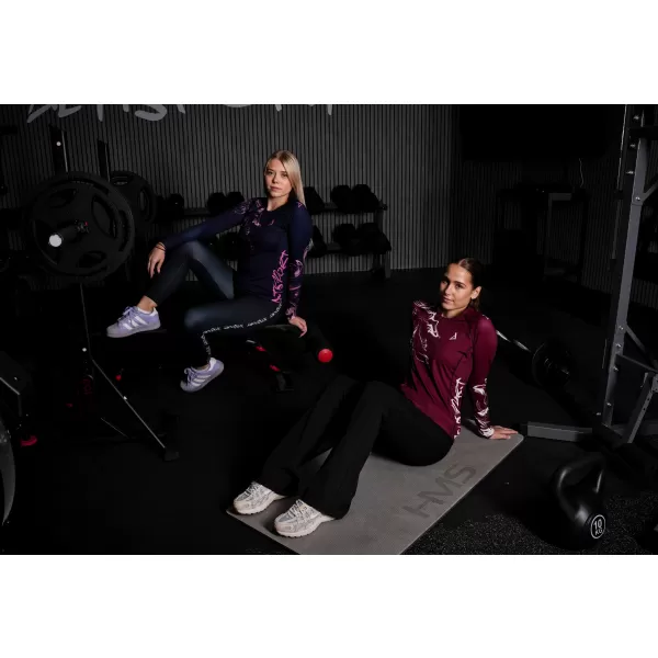  Frauen funktionales t -Shirt mit langen Ärmeln Premium ALTISPORT VOJ/ALW064TR03 BLAU -PINK 