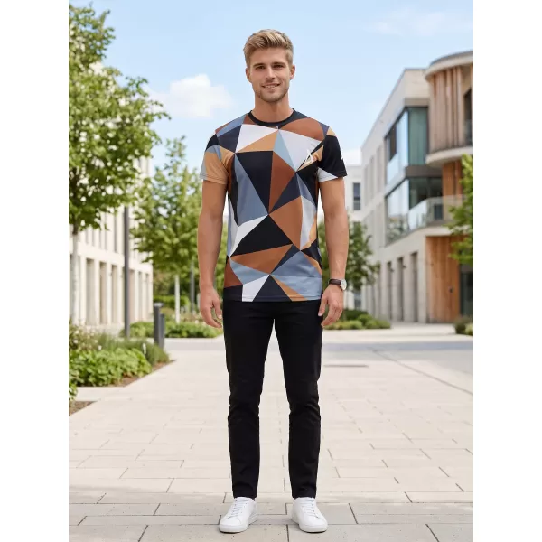  Männer funktionaler T -Shirt Premium Plus ALTISPORT VOJ/ALM007TR02 SCHWARZ -BROWN 