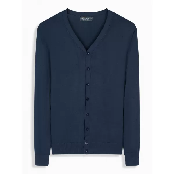  Männliche Strickjacke OMBRE OM-SWCD-0126 MARINEBLAU 