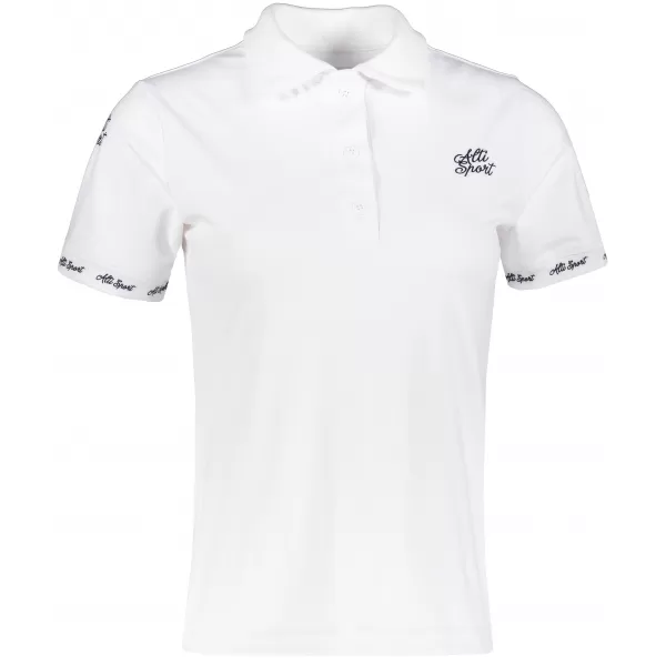  Frauenfunktional T -Shirt mit Premiumkragen ALTISPORT VOJ/ALW000TR05 WEIß 