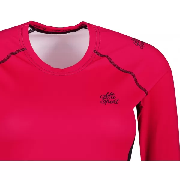  Frauen funktionales t -Shirt mit langen Ärmeln Premium ALTISPORT VOJ/ALW078TR03 ROT 
