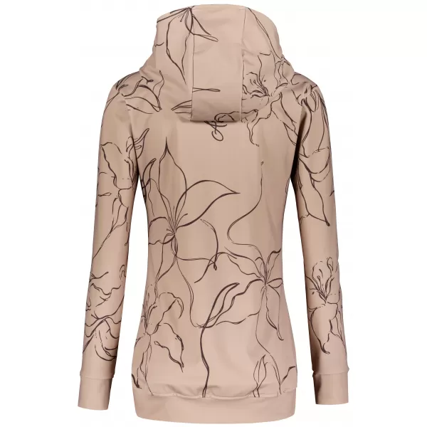  Funktionales Sweatshirt von Frauen auf Reißverschlussprämie ALTISPORT VOJ/ALW100MI02 BRAUN 