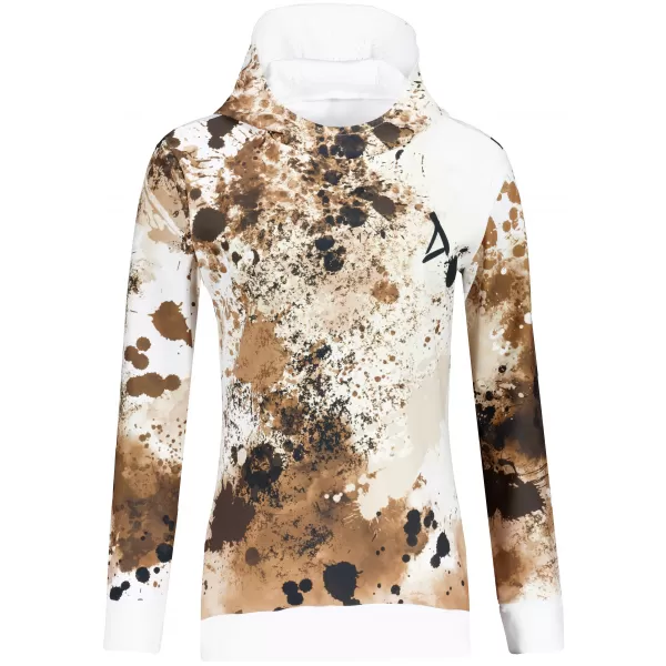  Funktionaler Sweatshirt -Prämie von Frauen ALTISPORT VOJ/ALW055MI01 WEIß -BROWN 