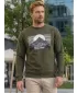 Herren -Sweatshirt ALTISPORT ALM188406 MILITÄR