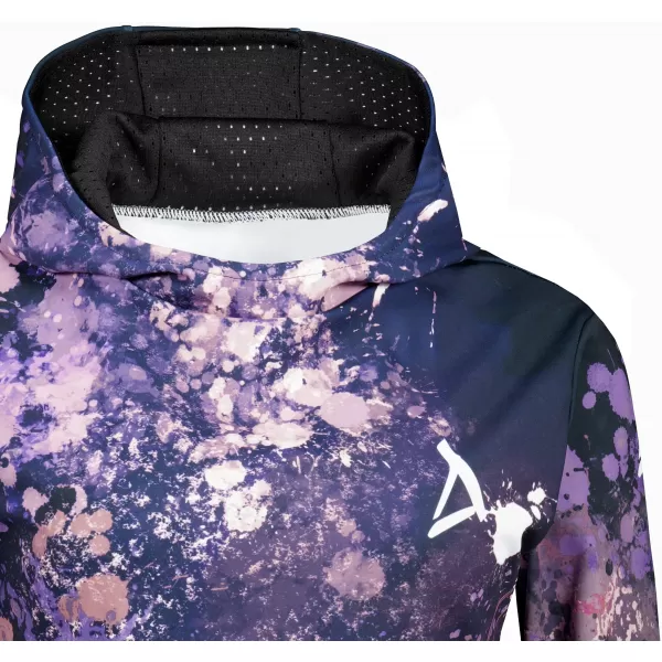  Funktionaler Sweatshirt -Prämie von Frauen ALTISPORT VOJ/ALW055MI01 SCHWARZ -VIOLETT 
