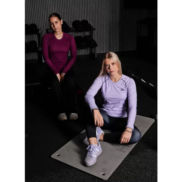  Frauen funktionales t -Shirt mit langen Ärmeln Premium ALTISPORT VOJ/ALW078TR03 LILA 