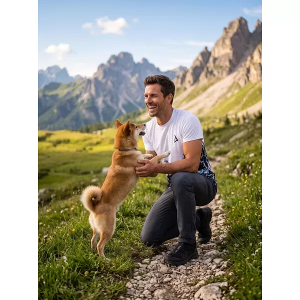  Männer funktionaler T -Shirt Premium Plus ALTISPORT VOJ/ALM059TR02 WEIß 
