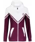 Funktionales Sweatshirt von Frauen auf Reißverschlussprämie ALTISPORT VOJ/ALW101MI02 BURGUND/WEIß