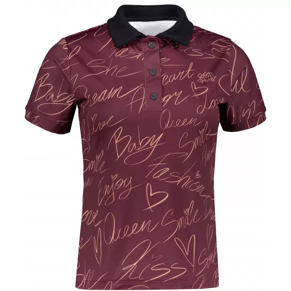  Frauenfunktional T -Shirt mit Premiumkragen ALTISPORT VOJ/ALW084TR05 BRAUN 