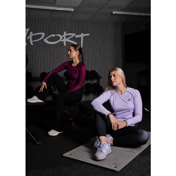  Frauen funktionales t -Shirt mit langen Ärmeln Premium ALTISPORT VOJ/ALW078TR03 LILA 
