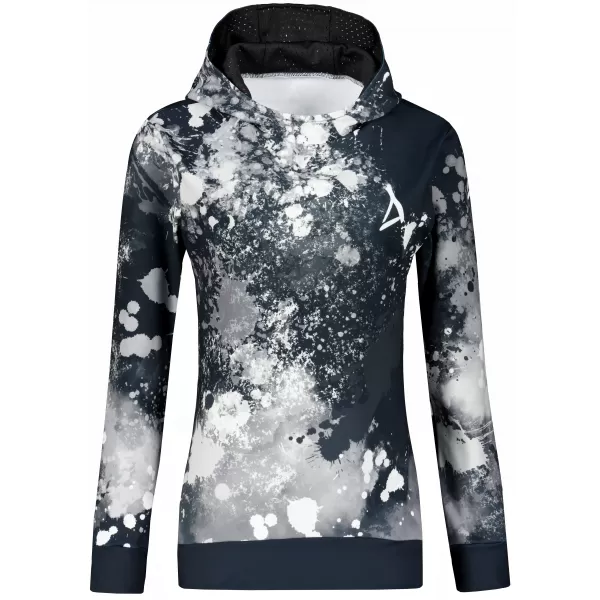  Funktionaler Sweatshirt -Prämie von Frauen ALTISPORT VOJ/ALW055MI01 SCHWARZ UND WEIß 