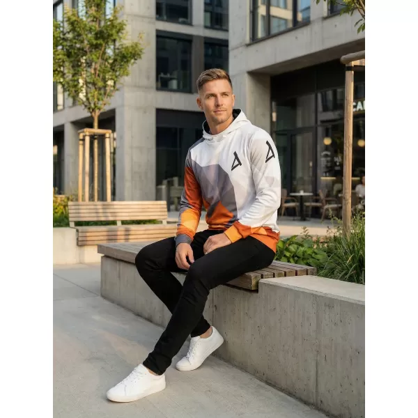  Funktionaler Sweatshirt -Premium von Männern ALTISPORT VOJ/ALM007MI01 ORANGE/GRAU 