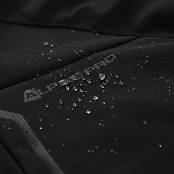  Herren -Softshelljacke ALPINE PRO HOOR SCHWARZ 
