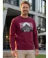 Herren -Sweatshirt ALTISPORT ALM188406 GRANAT