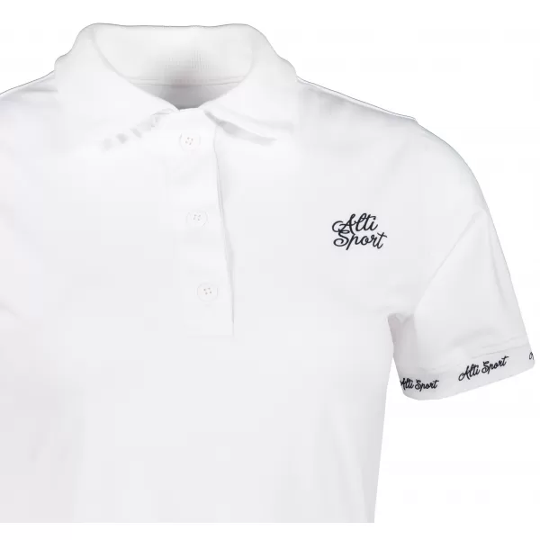  Frauenfunktional T -Shirt mit Premiumkragen ALTISPORT VOJ/ALW000TR05 WEIß 