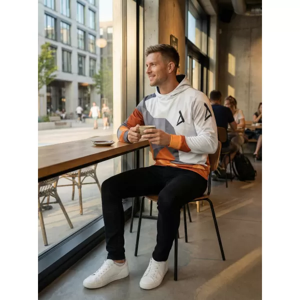  Funktionaler Sweatshirt -Premium von Männern ALTISPORT VOJ/ALM007MI01 ORANGE/GRAU 