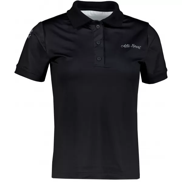  Frauenfunktional T -Shirt mit Premiumkragen ALTISPORT VOJ/ALW075TR05 SCHWARZ 