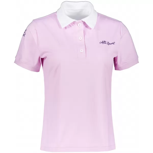  Frauenfunktional T -Shirt mit Premiumkragen ALTISPORT VOJ/ALW075TR05 LEICHTROSA 