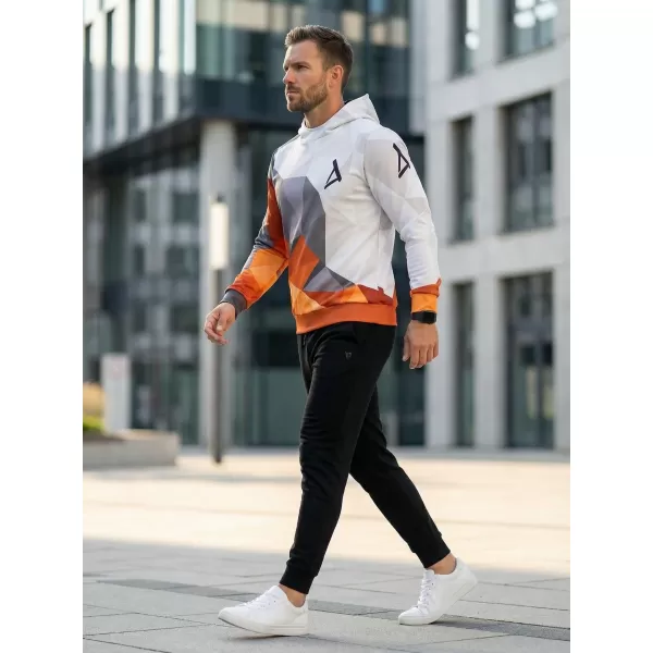  Funktionaler Sweatshirt -Premium von Männern ALTISPORT VOJ/ALM007MI01 ORANGE/GRAU 