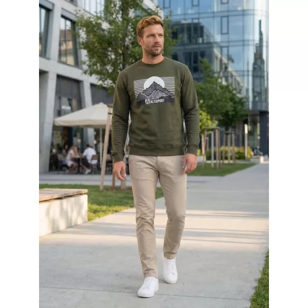  Herren -Sweatshirt ALTISPORT ALM188406 MILITÄR 