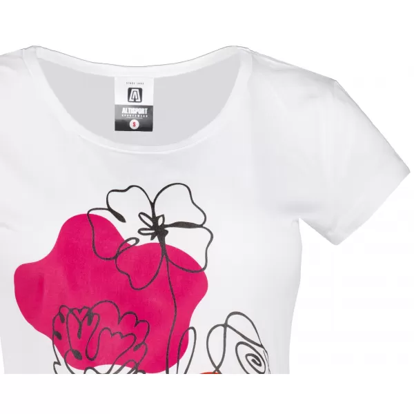  T -Shirt ALTISPORT ALW189122 WEIß/ROSA 