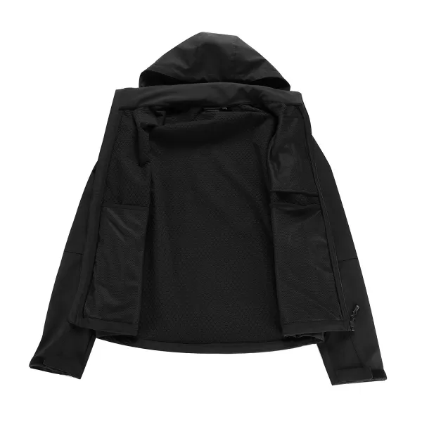  Herren -Softshelljacke ALPINE PRO HOOR SCHWARZ 