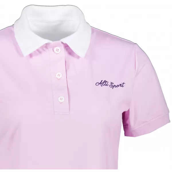  Frauenfunktional T -Shirt mit Premiumkragen ALTISPORT VOJ/ALW075TR05 LEICHTROSA 