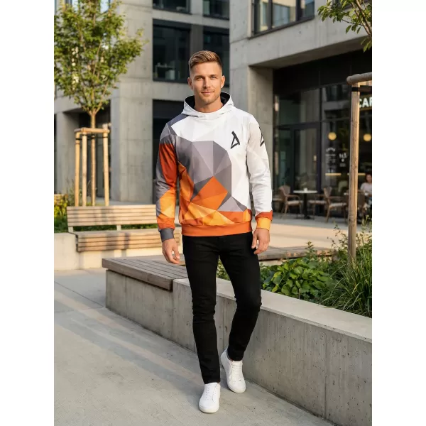  Funktionaler Sweatshirt -Premium von Männern ALTISPORT VOJ/ALM007MI01 ORANGE/GRAU 